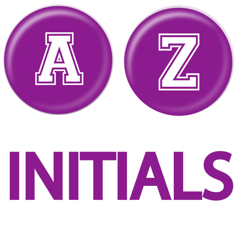 Initials - Collegiate Collection Purple - ChattySnaps