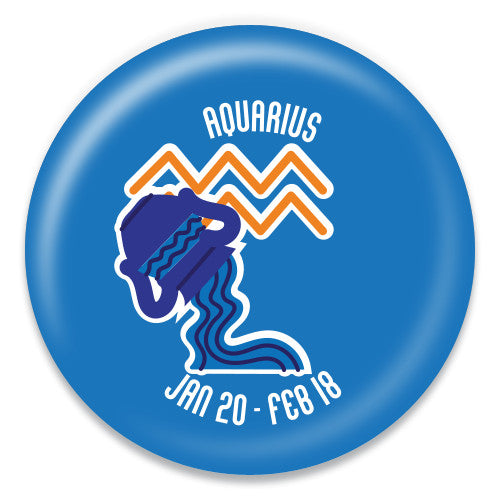 Aquarius - Zodiac in Blue