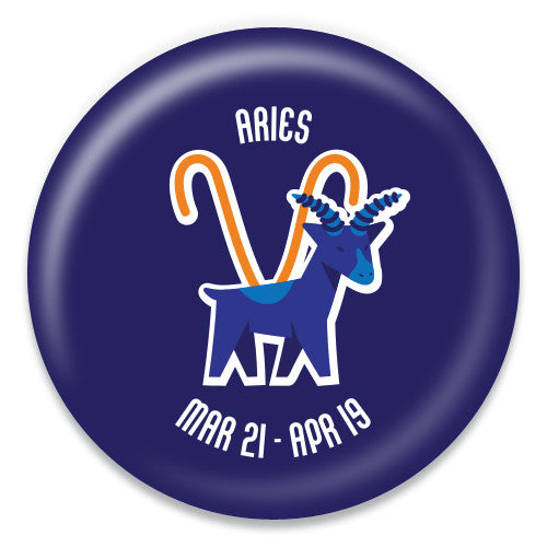Aries - Zodiac in Blue