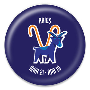 Aries - Zodiac in Blue