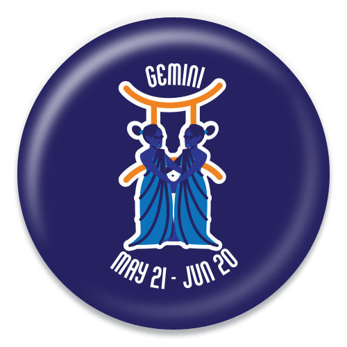 Gemini - Zodiac in Blue