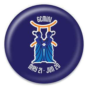 Gemini - Zodiac in Blue