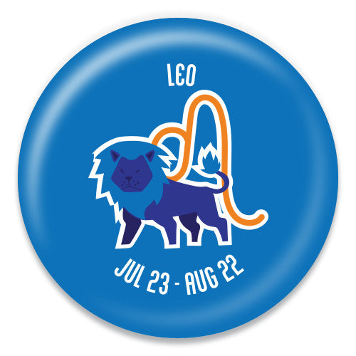 Leo - Zodiac in Blue