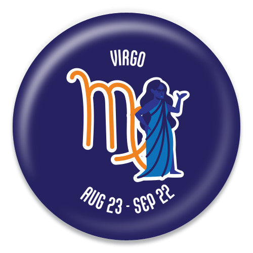 Virgo - Zodiac in Blue