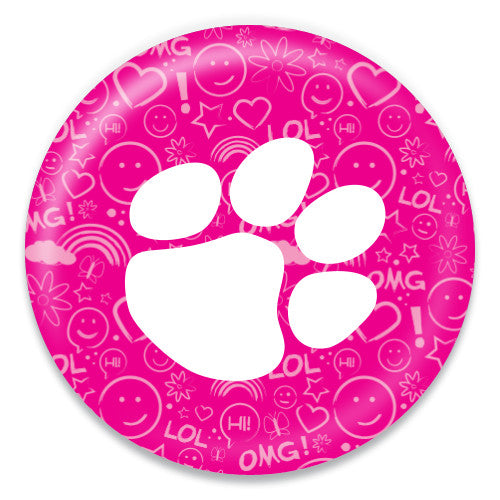 Paw Print Pink Graphics - ChattySnaps