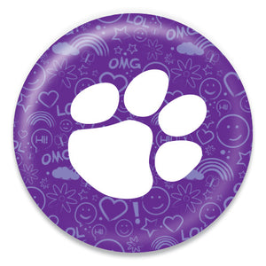 Paw Print Purple Graphic - ChattySnaps