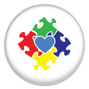 Puzzle Pieces with Heart